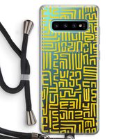 Majorelle Blue Print: Samsung Galaxy S10 Plus Transparant Hoesje met koord