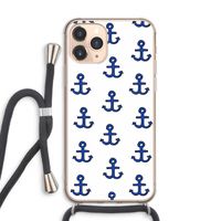 Ankers: iPhone 11 Pro Max Transparant Hoesje met koord Ankers: iPhone 11 Pro Max Transparant Hoesje met koord