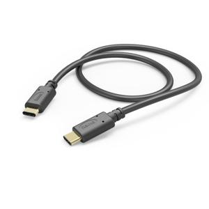 Hama USB-laadkabel USB 2.0 USB-C stekker, USB-C stekker 1.00 m Zwart 00201589