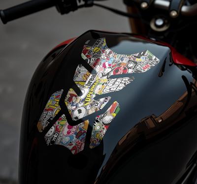 Stickerbom motor sticker
