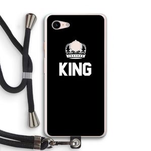 King zwart: Pixel 3 XL Transparant Hoesje met koord