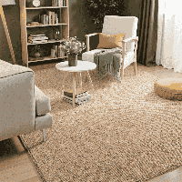Vloerkleed Rocco Bruin 200x290 Cm Laagpolig Elle Decoration - Dekbed-Discounter.nl