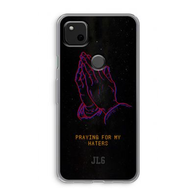 Praying For My Haters: Google Pixel 4a Transparant Hoesje