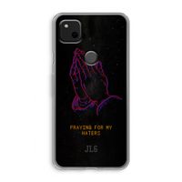 Praying For My Haters: Google Pixel 4a Transparant Hoesje