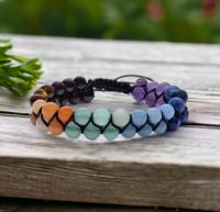 Chakra armband dubbele rij verstelbaar - Sieraden - Spiritueelboek.nl