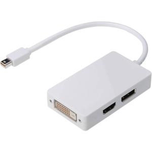 Digitus AK-340509-002-W DisplayPort / HDMI / DVI Adapter [1x Mini-DisplayPort stekker - 1x DisplayPort bus, HDMI-bus, DVI-bus 24+1-polig] Wit 20.00 cm