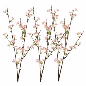 3x Luxe roze appelbloesem takken kunstbloemen 85 cm