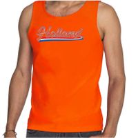 Oranje fan tanktop / kleding Holland met Nederlandse wimpel EK/ WK voor heren 2XL  -