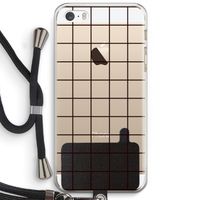 Rooster: iPhone 5 / 5S / SE Transparant Hoesje met koord