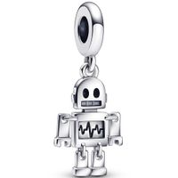 Pandora 792250C01 Hangbedel Bestie Bot Robot zilver-emaille - thumbnail