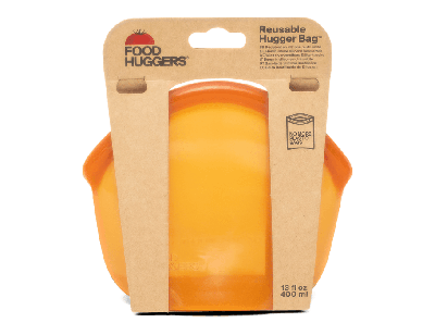Food Huggers Herbruikbare bewaarzak - 400ml - amber