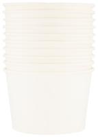 HEMA Papieren Bakjes 550ml Wit - 10 Stuks