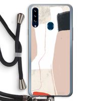 Lava: Samsung Galaxy A20s Transparant Hoesje met koord
