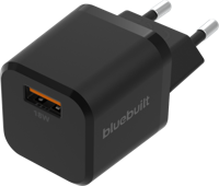 BlueBuilt Quick Charge Oplader met Usb A Poort 18W Zwart - thumbnail