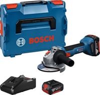 Bosch Blauw GWS 18V-8 Accu Haakse Slijper | Inclusief 2x GBA 18V 4,0 Ah & GAL 18V-40 Lader - 06019N9002