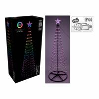 Kerstboom BASIC & CO RGB Metaal Plastic Kerstmis LED