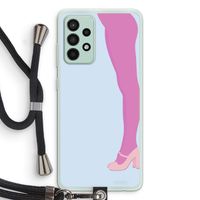 Pink panty: Samsung Galaxy A52s 5G Transparant Hoesje met koord