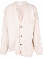 AMBUSH cardigan à design patchwork - Tons neutres