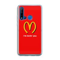 I'm lovin' you: Huawei P20 Lite (2019) Transparant Hoesje