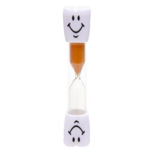 Zandloper/badkamer douche/spelletjes timer geel smiley 3 minuten   -