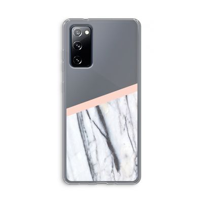 A touch of peach: Samsung Galaxy S20 FE / S20 FE 5G Transparant Hoesje