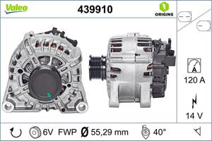 Dynamo / Alternator NEW ORIGINAL PART VALEO, Spanning (Volt)14V, u.a. für Ford, Volvo