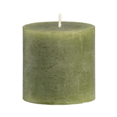 Stompkaars rustiek Sfeer - olijfgroen - 7 cm - Leen Bakker