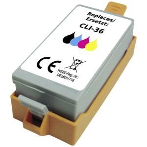 Renkforce Inktcartridge vervangt Canon CLI-36 Compatibel Zwart, Cyaan, Magenta, Geel RF-5705470