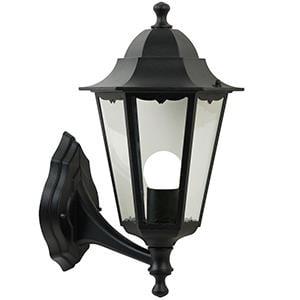 Nordlux Wandlamp Cardiff Up E27 zwart IP44 - 4800922