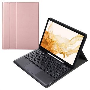 Samsung Galaxy Tab S8+ Bluetooth Toetsenbord Hoes - Rose Goud