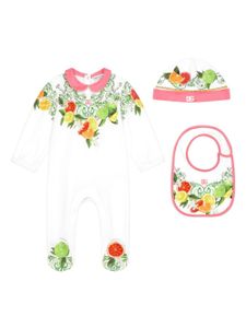 Dolce & Gabbana Kids trousseau de naissance à imprimé graphique - Blanc