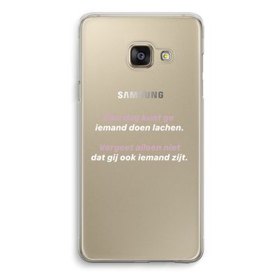 gij zijt ook iemand: Samsung Galaxy A3 (2016) Transparant Hoesje
