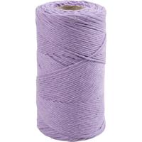 Creativ Company Macramé koord, l: 198 m, d 2 mm, paars, 330 gr/ 1 rol