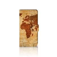 Motorola Edge 30 Neo | Flip Cover | Wereldkaart