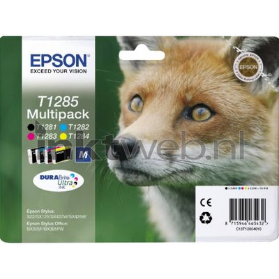 Epson Fox Multipack 4-kleur T1285 DURABrite Ultra Ink