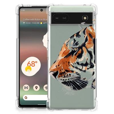 Back Cover Google Pixel 6A Watercolor Tiger Back Cover Google Pixel 6A Watercolor Tiger