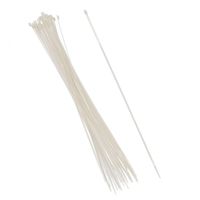 60x stuks Kabelbinders tie-wraps wit 37 cm