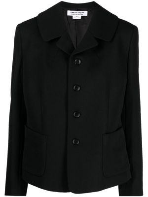 Comme Des Garçons Comme Des Garçons blazer en laine à revers crantés - Noir