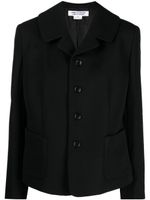 Comme Des Garçons Comme Des Garçons blazer en laine à revers crantés - Noir