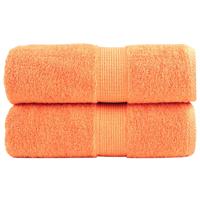 VidaXL Premium washandjes solund 2 stuks oranje 30x30 cm 600 g/m2 VidaXL Premium washandjes solund 2 stuks oranje 30x30 cm 600 g/m2