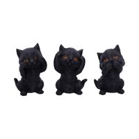 Nemesis Now - Three Wise Kitties 8.8cm - thumbnail