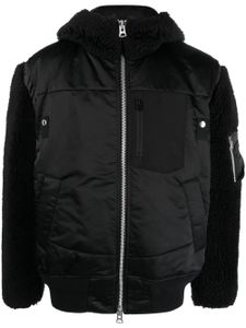 sacai veste zippée à capuche - Noir