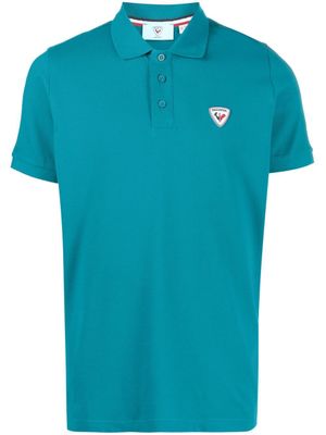Rossignol polo à logo appliqué - Bleu