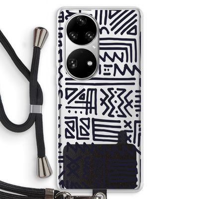 Marrakech print: Huawei P50 Pro Transparant Hoesje met koord