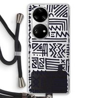 Marrakech print: Huawei P50 Pro Transparant Hoesje met koord