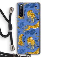 Luipaard: Sony Sony Xperia 10 III Transparant Hoesje met koord