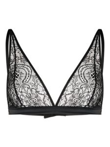 ANINE BING soutien-gorge à ornements en dentelle - Noir