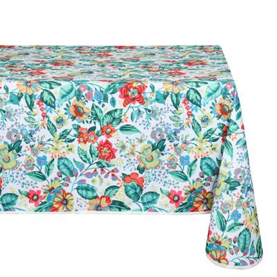 Stof Textiles Tafelkleed - 145 x 240 cm - bloemen print - Eettafel tafellakens - polyester
