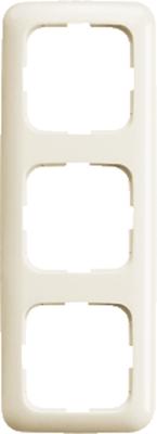 Busch-Jaeger 3-voudig afdekraam crèmewit 2513-212