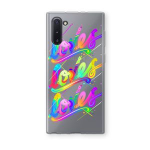 Loves: Samsung Galaxy Note 10 Transparant Hoesje